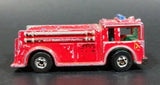 1982 Hot Wheels Fire Eater Red Fire Truck Die Cast Toy Car Vehicle - BW - Blue Lights - Treasure Valley Antiques & Collectibles