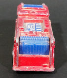 1982 Hot Wheels Fire Eater Red Fire Truck Die Cast Toy Car Vehicle - BW - Blue Lights - Treasure Valley Antiques & Collectibles