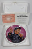 1993 Delphi Elvis Presley Commemorating The King Limited Edition Collector Plate 3 "Blues and Black Leather"