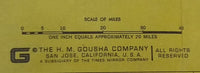 Vintage Southern California Visitors Council Road Map by The H.M. Gousha Company - Treasure Valley Antiques & Collectibles