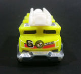 2010 Hot Wheels Race World City 5 Alarm Fire Engine Ladder Truck Yellow Die Cast Toy Car Emergency Rescue Vehicle - Treasure Valley Antiques & Collectibles