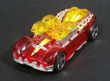 2005 Hot Wheels What-4-2 Translucent Red w/ Flames Die Cast Toy Race Car Vehicle - Treasure Valley Antiques & Collectibles