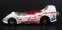 1998 Hot Wheels G-Force Stunt Riders Power Rocket White Die Cast Toy Race Car Vehicle w/ Opening Canopy - Treasure Valley Antiques & Collectibles