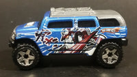 2005 Hot Wheels Robo Revenge Rockster Blue Hummer Style Die Cast Toy Car Vehicle - Treasure Valley Antiques & Collectibles