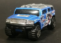 2005 Hot Wheels Robo Revenge Rockster Blue Hummer Style Die Cast Toy Car Vehicle - Treasure Valley Antiques & Collectibles