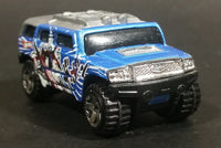 2005 Hot Wheels Robo Revenge Rockster Blue Hummer Style Die Cast Toy Car Vehicle - Treasure Valley Antiques & Collectibles