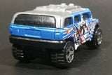 2005 Hot Wheels Robo Revenge Rockster Blue Hummer Style Die Cast Toy Car Vehicle - Treasure Valley Antiques & Collectibles