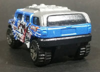 2005 Hot Wheels Robo Revenge Rockster Blue Hummer Style Die Cast Toy Car Vehicle - Treasure Valley Antiques & Collectibles