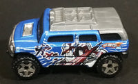 2005 Hot Wheels Robo Revenge Rockster Blue Hummer Style Die Cast Toy Car Vehicle - Treasure Valley Antiques & Collectibles