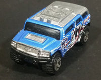 2005 Hot Wheels Robo Revenge Rockster Blue Hummer Style Die Cast Toy Car Vehicle - Treasure Valley Antiques & Collectibles