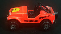 1996 Hot Wheels Baywatch Jeep CJ Bright Orange Die Cast Toy Car Vehicle - Treasure Valley Antiques & Collectibles