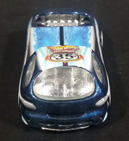 2003 Hot Wheels Highway 35 World Race Wave Rippers Team #1 Deora II Dark Blue Die Cast Toy Car Vehicle - Treasure Valley Antiques & Collectibles