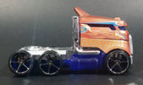 2014 Hot Wheels Hauling Rig Road Rally Copper Brown Semi Tractor Truck Die Cast Toy Car Vehicle Rig - Treasure Valley Antiques & Collectibles