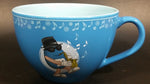 2007 Mars M & M's World Jumbo Oversized Blue Ceramic Beverage Soup Candy 16 oz. Mug Featuring a Saxophone Playing M & M - Treasure Valley Antiques & Collectibles