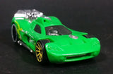 2014 Hot Wheels Track Builder Spine Busters Green Die Cast Toy Car Vehicle - Treasure Valley Antiques & Collectibles