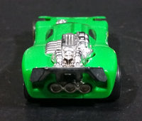 2014 Hot Wheels Track Builder Spine Busters Green Die Cast Toy Car Vehicle - Treasure Valley Antiques & Collectibles