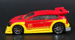 2010 Hot Wheels Hot Tunerz Flight 03 Red with Yellow Trim Die Cast Toy Car Vehicle - Treasure Valley Antiques & Collectibles