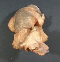 Light Brown Hound Dog Sitting Resin Figurine - Treasure Valley Antiques & Collectibles