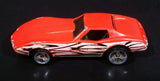 1998 Hot Wheels Tattoo Machines Corvette Stingray Orange Die Cast Toy Car Vehicle - Treasure Valley Antiques & Collectibles