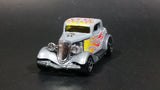 2006 Hot Wheels '34 Ford 3-Window Grey with Flames Die Cast Toy Car Hot Rod Vehicle - Treasure Valley Antiques & Collectibles