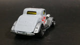 2006 Hot Wheels '34 Ford 3-Window Grey with Flames Die Cast Toy Car Hot Rod Vehicle - Treasure Valley Antiques & Collectibles