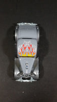 2006 Hot Wheels '34 Ford 3-Window Grey with Flames Die Cast Toy Car Hot Rod Vehicle - Treasure Valley Antiques & Collectibles