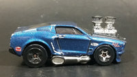 2003 Hot Wheels First Editions Tooned 1968 Mustang Dark Blue Die Cast Toy Muscle Car Vehicle - Treasure Valley Antiques & Collectibles