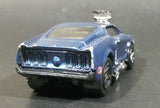 2003 Hot Wheels First Editions Tooned 1968 Mustang Dark Blue Die Cast Toy Muscle Car Vehicle - Treasure Valley Antiques & Collectibles