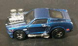 2003 Hot Wheels First Editions Tooned 1968 Mustang Dark Blue Die Cast Toy Muscle Car Vehicle - Treasure Valley Antiques & Collectibles