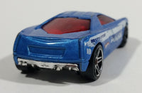 2010 Hot Wheels Police Pursuit Cadillac Cien Concept Interceptor Blue Die Cast Toy Car Law Enforcement Vehicle - Treasure Valley Antiques & Collectibles