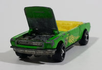 2000 Hot Wheels '65 Mustang Convertible Classic Rock Lime Green Die Cast Toy Car Vehicle - Treasure Valley Antiques & Collectibles