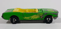 2000 Hot Wheels '65 Mustang Convertible Classic Rock Lime Green Die Cast Toy Car Vehicle - Treasure Valley Antiques & Collectibles