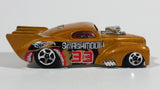 2004 Hot Wheels Smashville '41 Willys Smash Mouth Gold Die Cast Toy Hot Rod Car Vehicle - Treasure Valley Antiques & Collectibles