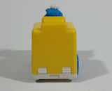 1993 Tyco Jim Henson Productions Sesame Street Blue Cookie Monster Character Yellow School Bus Toy Vehicle