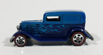 2008 Hot Wheels All Stars '32 Ford Delivery Truck Metalflake Blue Red Line Die Cast Toy Car Vehicle - Treasure Valley Antiques & Collectibles