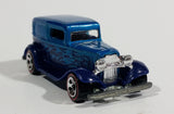 2008 Hot Wheels All Stars '32 Ford Delivery Truck Metalflake Blue Red Line Die Cast Toy Car Vehicle - Treasure Valley Antiques & Collectibles