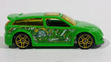 2011 Hot Wheels Graffiti Rides Audacious Neon Green Die Cast Toy Car Vehicle - Treasure Valley Antiques & Collectibles