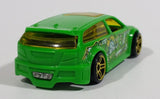 2011 Hot Wheels Graffiti Rides Audacious Neon Green Die Cast Toy Car Vehicle - Treasure Valley Antiques & Collectibles