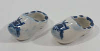 Vintage Delft Blue Hand Painted Windmill Shoe Set - Treasure Valley Antiques & Collectibles