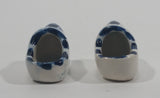 Vintage Delft Blue Hand Painted Windmill Shoe Set - Treasure Valley Antiques & Collectibles