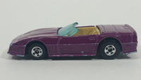 1990 Hot Wheels Color Racers II '83 Custom Corvette Convertible Purple Blue Die Cast Toy Car Vehicle