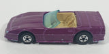 1990 Hot Wheels Color Racers II '83 Custom Corvette Convertible Purple Blue Die Cast Toy Car Vehicle