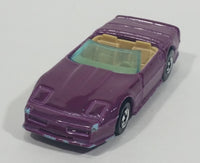 1990 Hot Wheels Color Racers II '83 Custom Corvette Convertible Purple Blue Die Cast Toy Car Vehicle