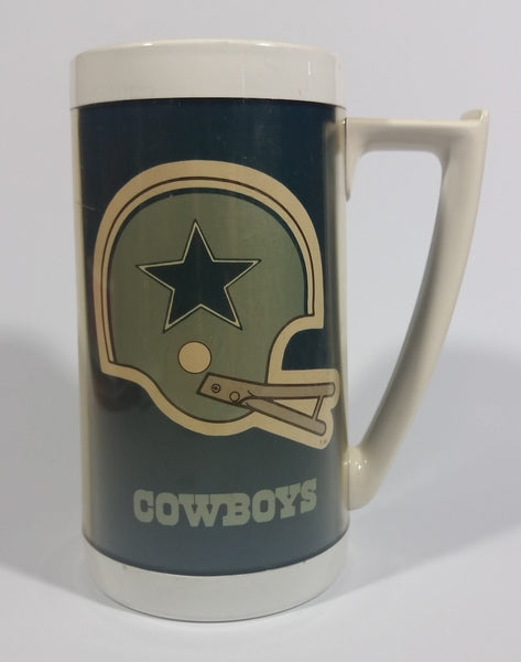 Vintage 1976 Dallas Cowboys NFL Football Team 9" Tall Plastic Beer Stein Drinking Cup Sports Collectible - Treasure Valley Antiques & Collectibles