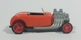 1996 Hot Wheels Roadster Flame Rider Orange Die Cast Toy Hot Rod Car Vehicle McDonald's Happy Meal - Treasure Valley Antiques & Collectibles