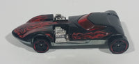 2010 Hot Wheels Race World: Volcano Black w/ Red Flames Die Cast Toy Car Vehicle - Treasure Valley Antiques & Collectibles