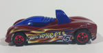 2004 Hot Wheels Track Aces Power Pipes Dark Red Die Cast Toy Car Vehicle - Treasure Valley Antiques & Collectibles