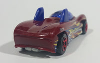 2004 Hot Wheels Track Aces Power Pipes Dark Red Die Cast Toy Car Vehicle - Treasure Valley Antiques & Collectibles