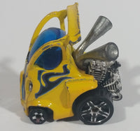 2011 Hot Wheels HW Video Game Heroes Hyper Mite Yellow Die Cast Toy Car Vehicle - Treasure Valley Antiques & Collectibles