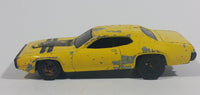 2002 Hot Wheels '71 Plymouth GTX Enamel Yellow Die Cast Toy Muscle Car Vehicle - Treasure Valley Antiques & Collectibles